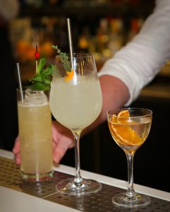 Marc McArthur's winning serves: (L -R): ‘Smoke and Fire’ featuring Don Julio Blanco, ‘Marilyn Monroe’ featuring Tanqueray Ten and ‘Sherry Martini’ featuring Tanqueray Ten.