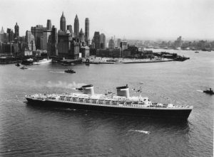 SS United States departing NY City. Photo courtesy Charles Anderson, SS United States Conservancy
