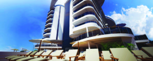 MSC Seaside's towering high-rise apartments