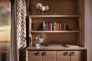 Silversea Cruises' Silver Muse Balsorano Owner's Suite library