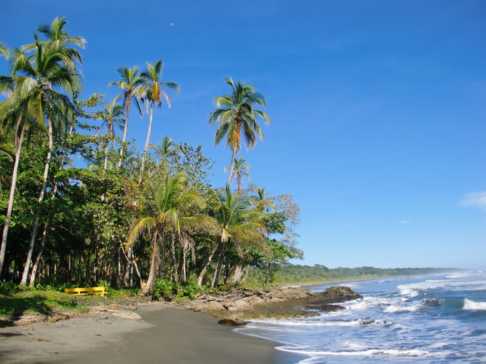 The Cahuina beach near Goddess Garden Eco Resort Yoga