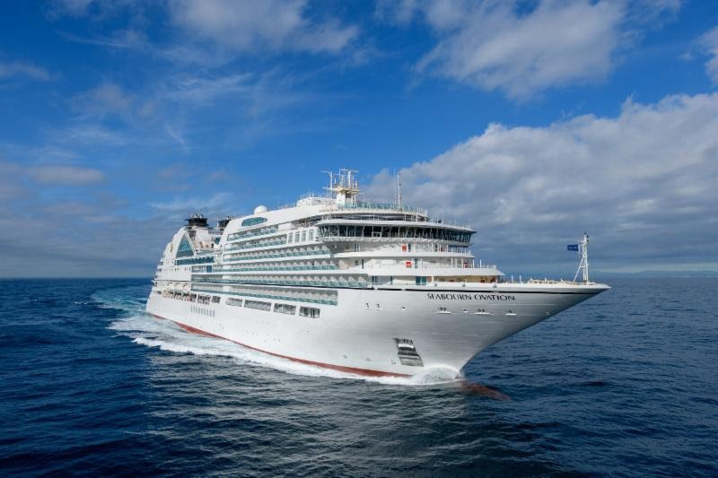 Seabourn Ovation passing her sea trials