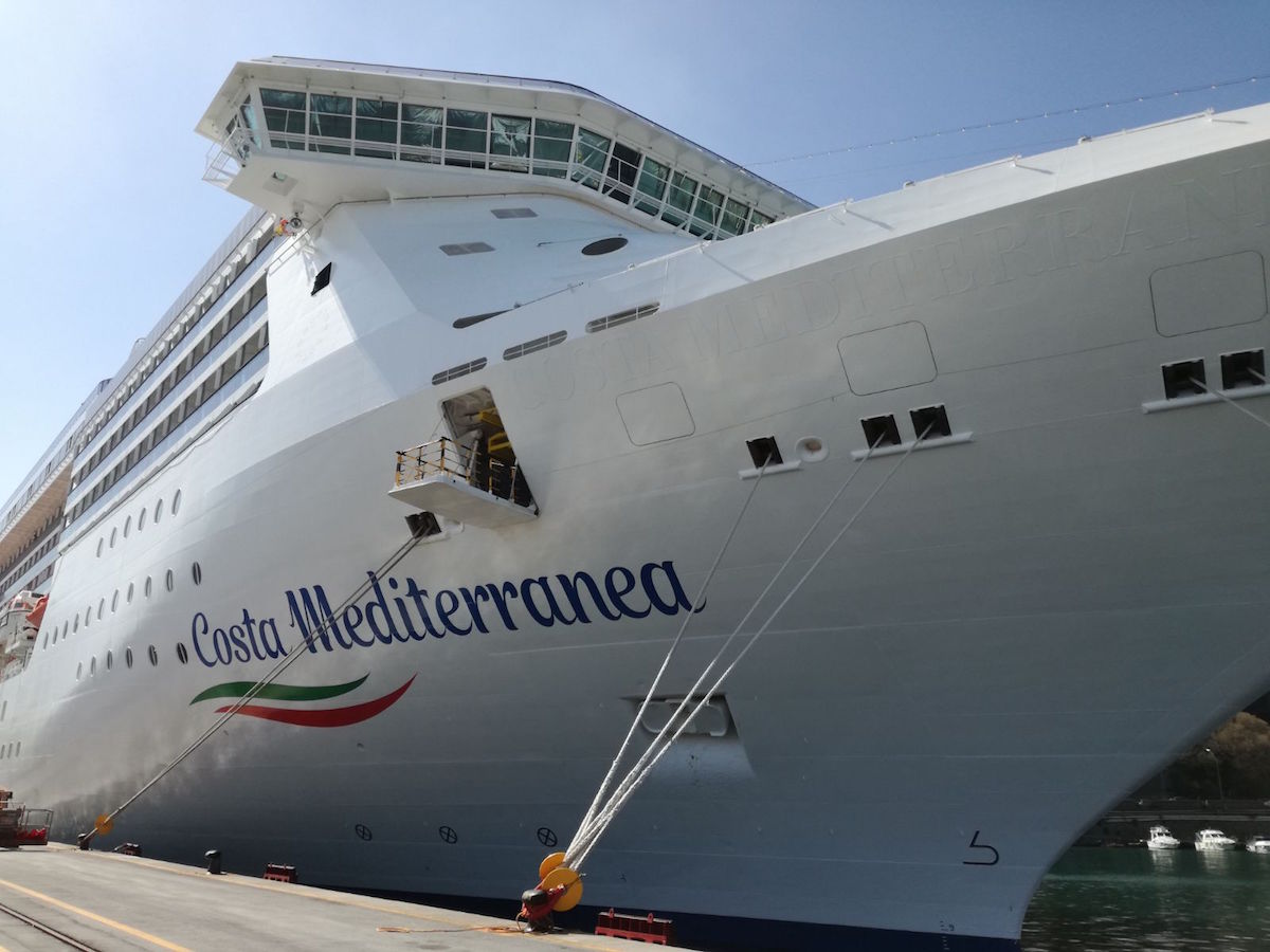 New livery on Costa Mediterranea