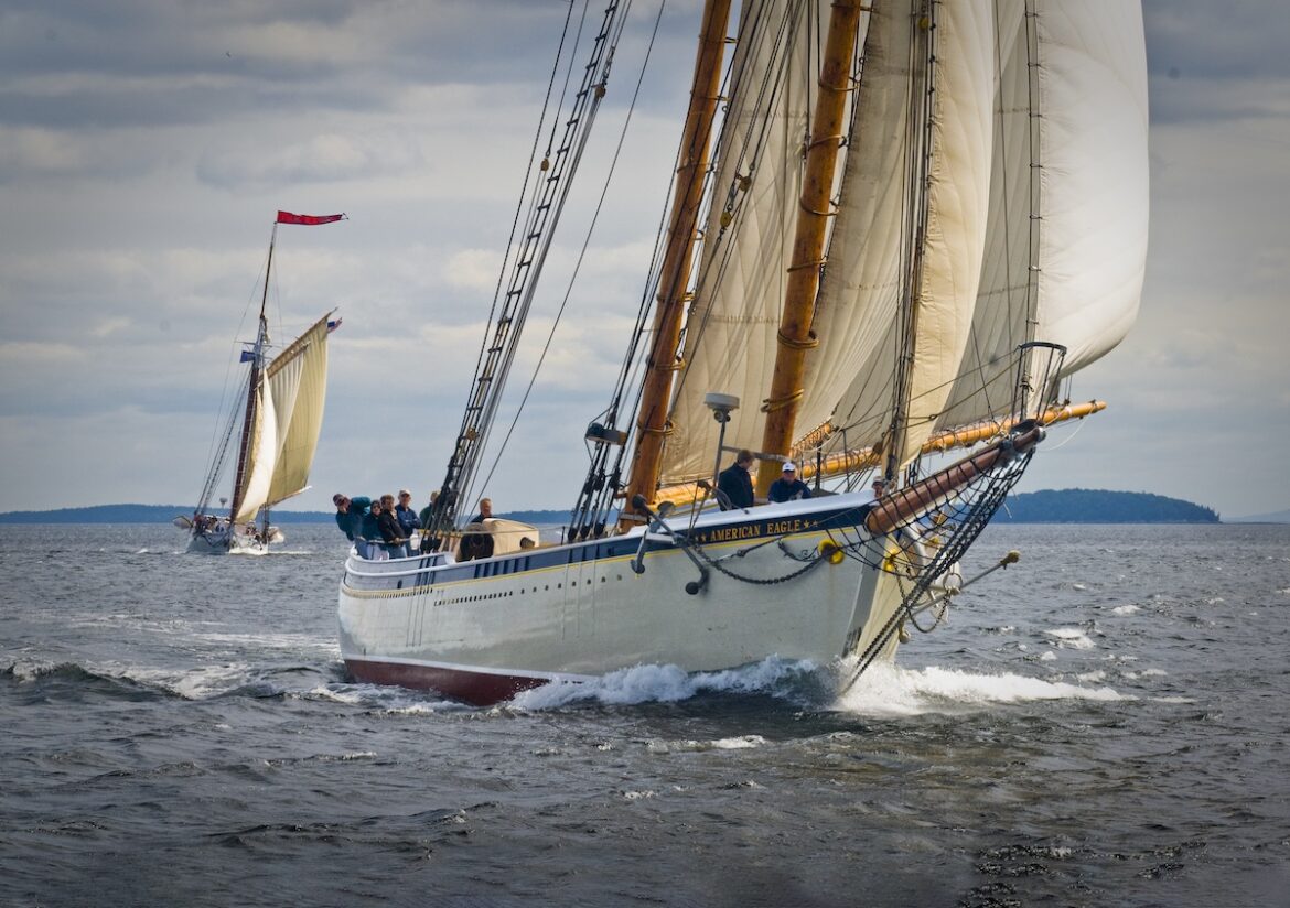 The tall ship American Eagle sails the waters of New England. Photo: Fred LeBlanc