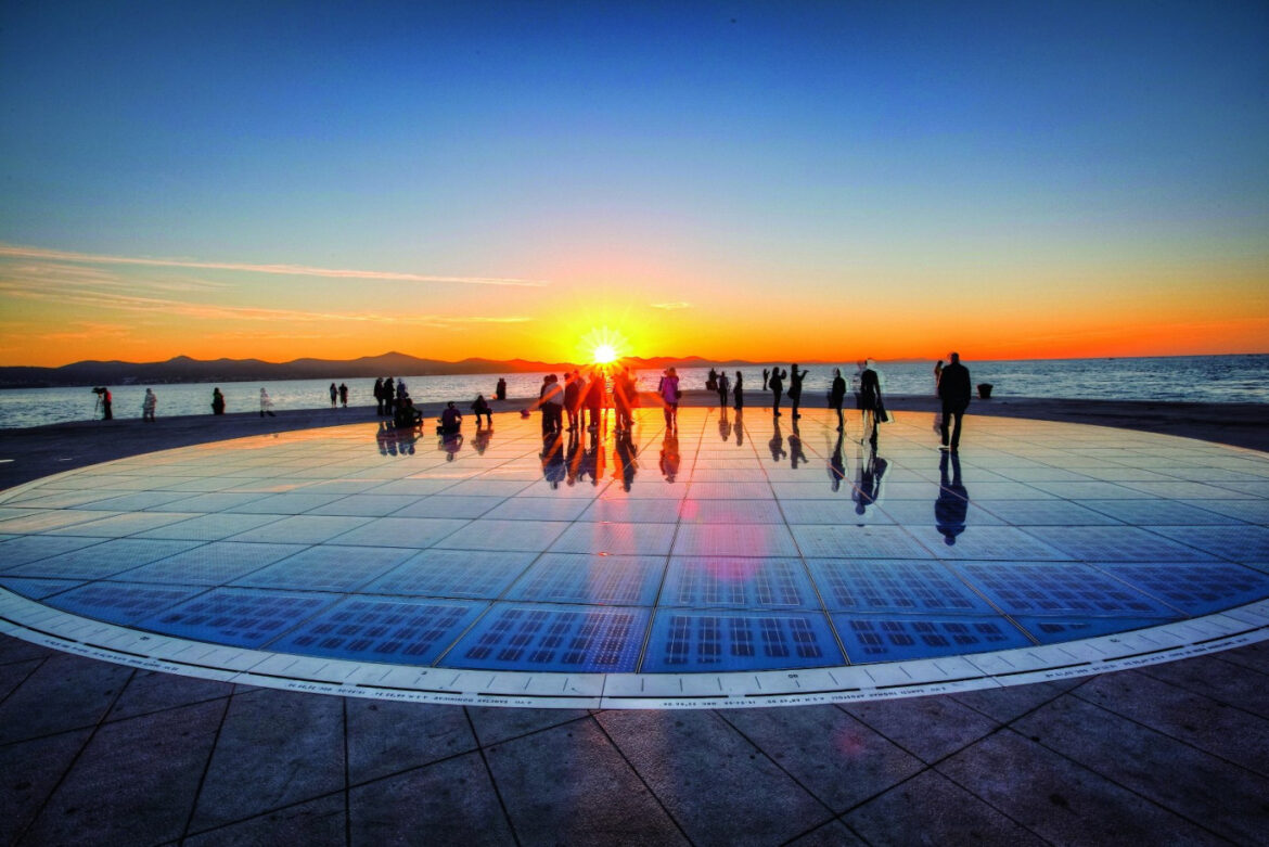 Lights of sunset and of the Greeting the Sun installation in Zadar, Croatia | Photo: Zadar Tourist Board
