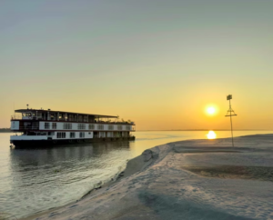 ABN Charaidew II sailing the Brahmaputra River