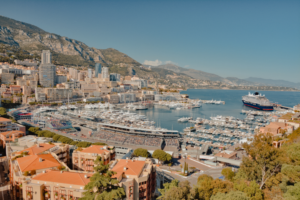 Explora I docked at Port Hercule, Monaco.