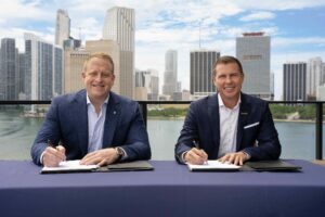 Liberty and Stewart signing partnership between Royal Caribbean Group and Sandals Resorts