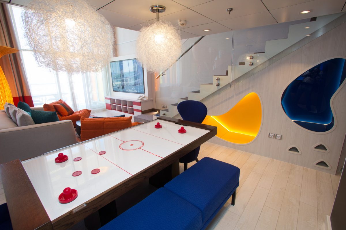 Launch of Symphony of the Seas, Royal Caribbean International's newest and largest ship.
Ultimate Family Suite.